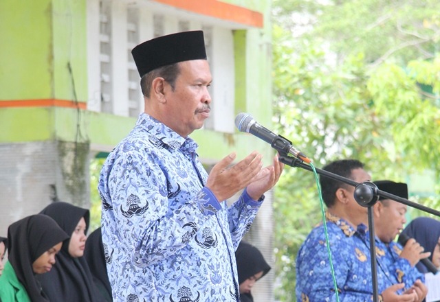 kepala madrasah - Upacara Hari Kesaktian Pancasila Di MTs Terpadu Langsa
